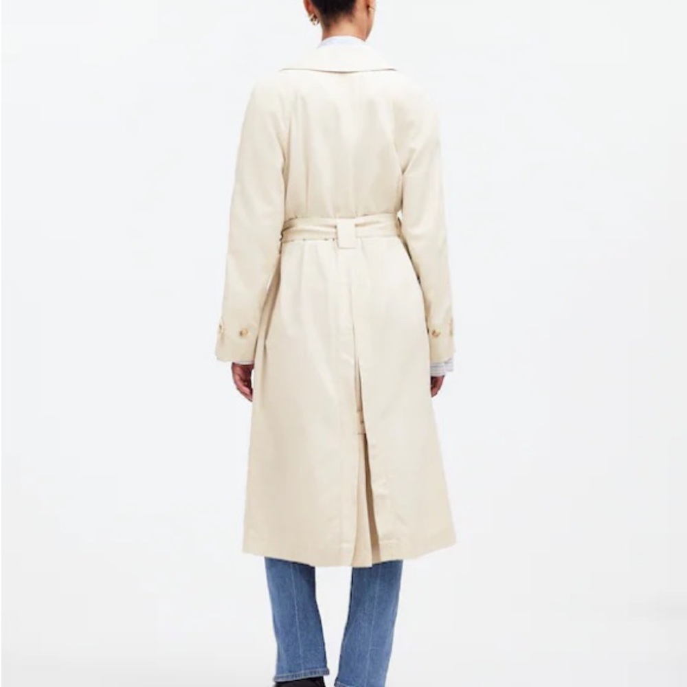Madewell Classic Cream Trench Coat - Picture 2 of 7